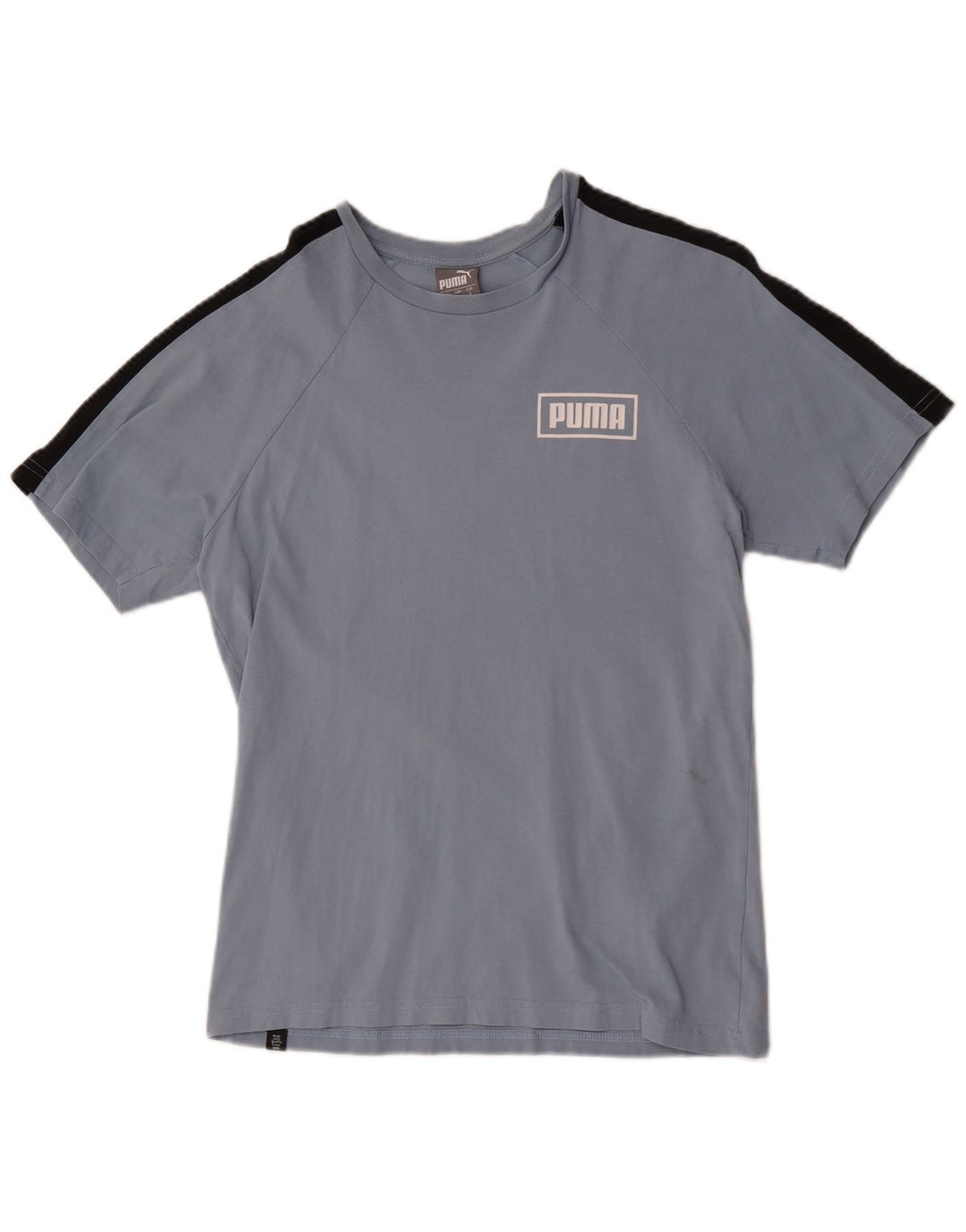Puma Camiseta gráfica para hombre Top Small Blue Colourblock