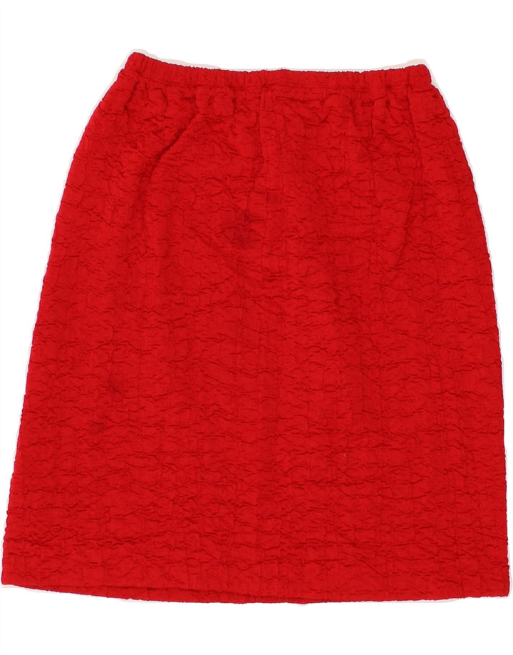 VINTAGE Womens A-Line Skirt W26 Small Red Vintage Vintage and Second-Hand Vintage from Messina Hembry 