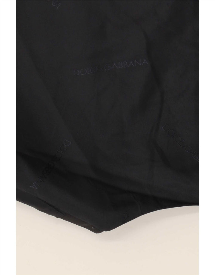 Dolce & Gabbana Chaleco Hombre IT 52 Grande Lana A Rayas Azul Marino