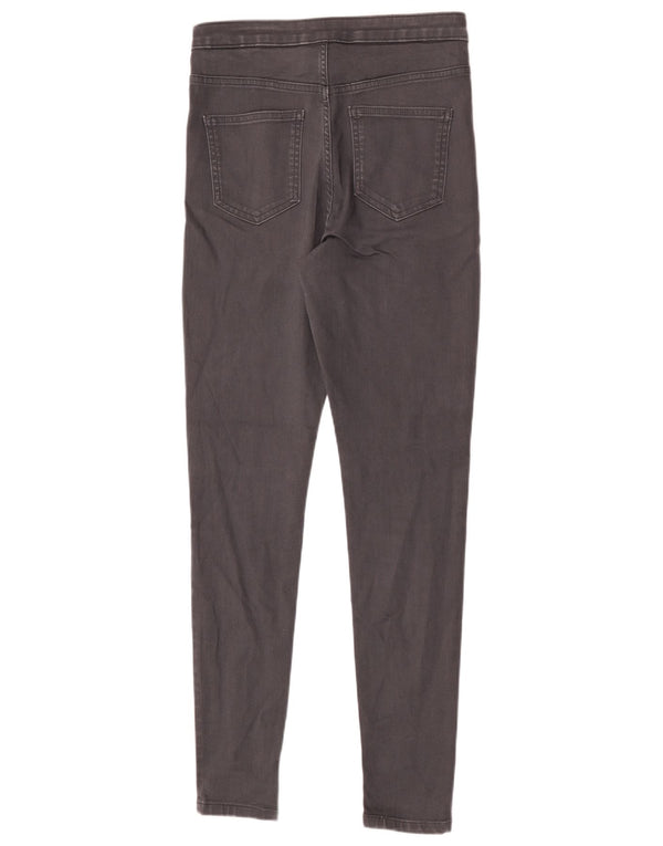 Marks & Spencer Vaqueros pitillo de cintura alta para mujer UK 12 Medium W30 L30 Gris