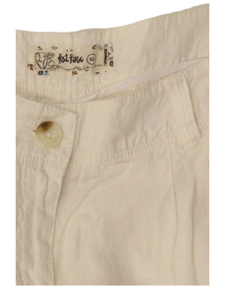 Pantalones capri para hombre Fat Face UK 10 Small W32 L23 Blanco