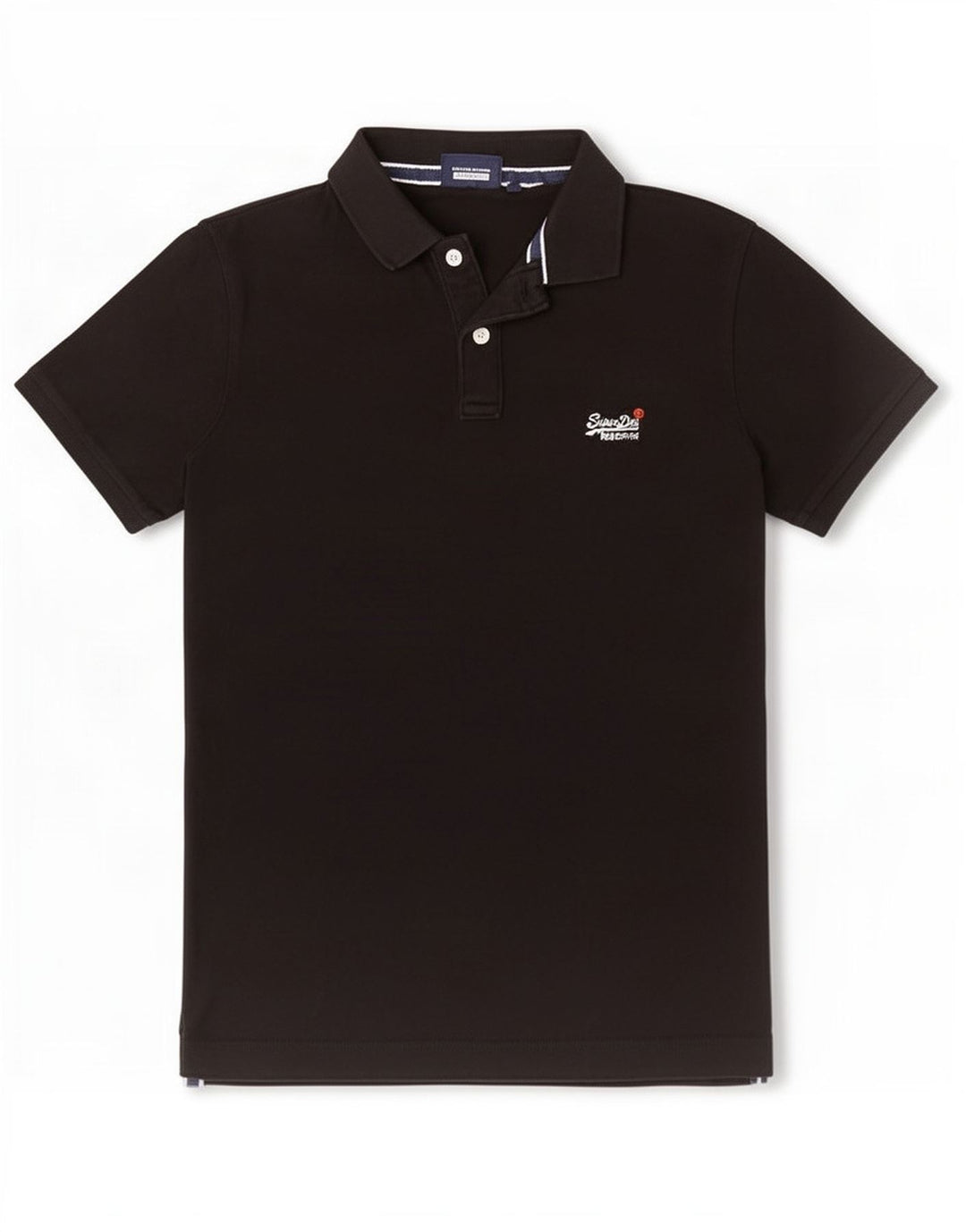 Superdry Polo Para Hombre De Algodón Negro Mediano