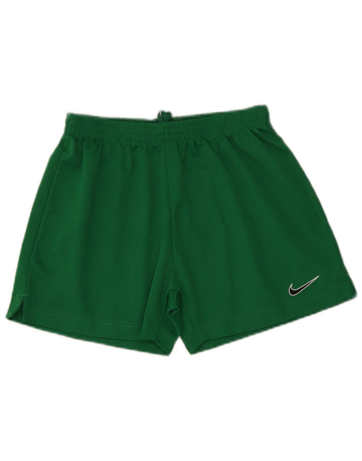 Nike Pantalones cortos deportivos para niños 13-14 años XL Verde Poliéster