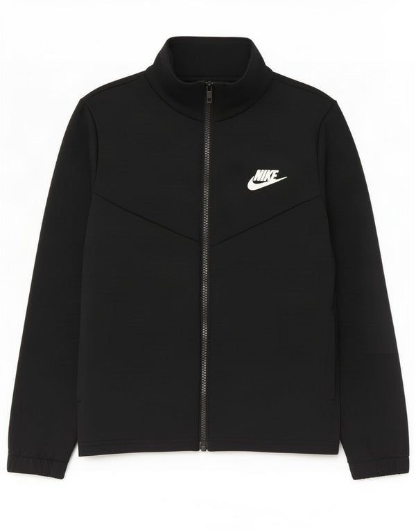 Nike Boys Graphic Chándal Top Chaqueta 10-11 años Mediano Negro Poliéster