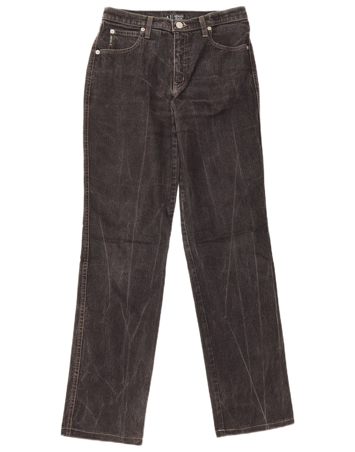 Vaqueros Armani Mujer Rectos W28 L30 Algodón Negro