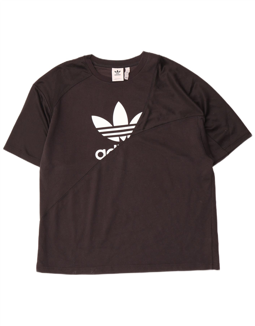 Adidas - Camiseta gráfica para hombre, talla grande, poliéster negro