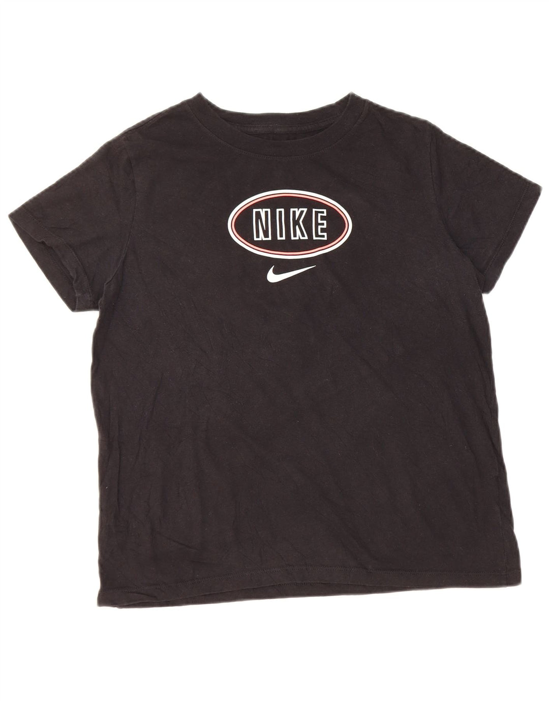 NIKE Camiseta gráfica para niña 13-14 años XL Algodón negro