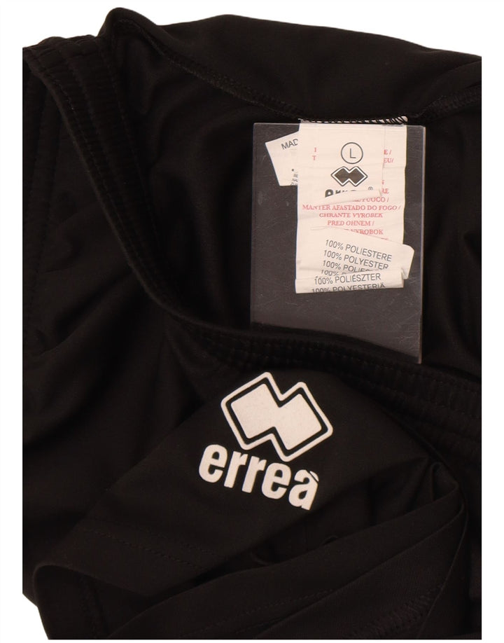 Errea - Pantalones cortos deportivos para hombre, talla grande, poliéster negro