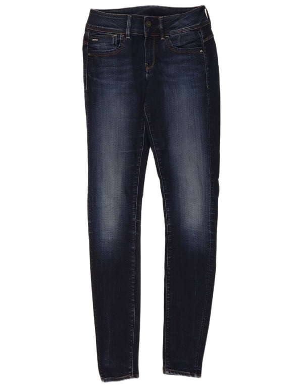 Vaqueros ajustados de talle medio Lynn para mujer G-Star W30 L36 Azul marino