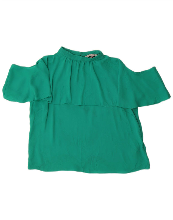 Coast Top con hombros descubiertos para mujer UK 46 Poliéster verde grande