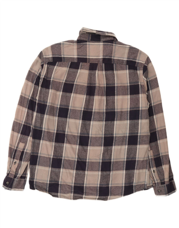 Eddie Bauer Camisa De Franela Grande De Algodón Con Cuadros Multicolores - Hombre