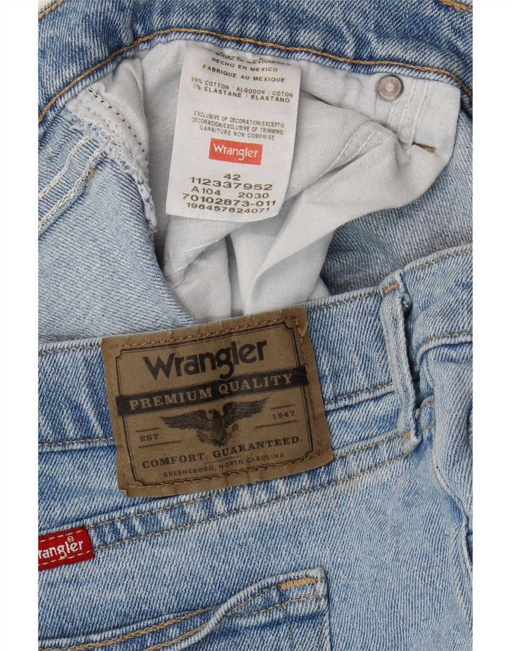 WRANGLER Mens Denim Shorts W42 2XL Blue Cotton