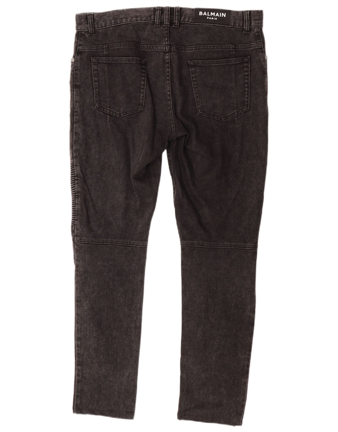 Balmain Vaqueros Slim Para Hombre W34 L30 Algodón Gris