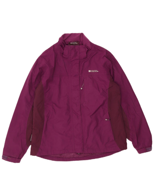 Chaqueta impermeable para mujer Mountain Warehouse, talla 46, talla grande, nailon color morado