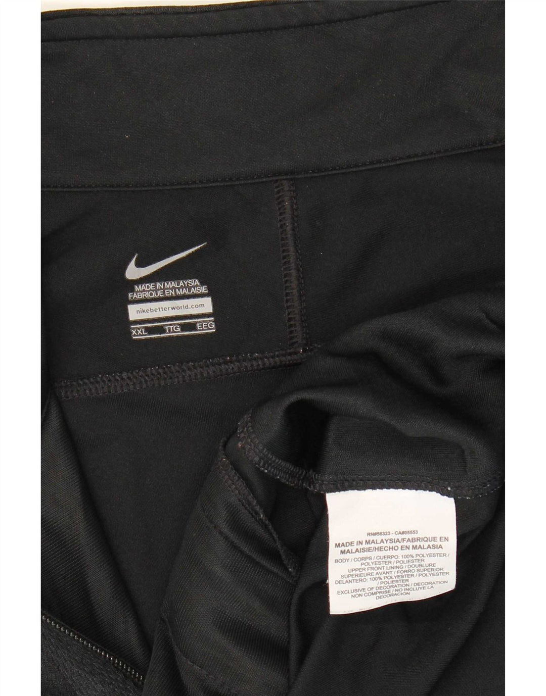 Nike - Chaqueta de chándal para hombre, talla 2XL, poliéster negro