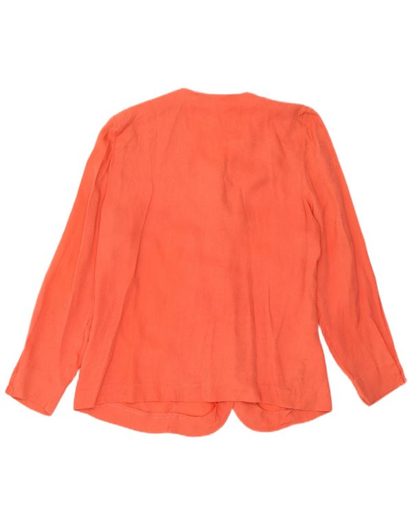 Domina Chaqueta Blazer De 5 Botones Para Mujer IT 48 XL Seda Naranja