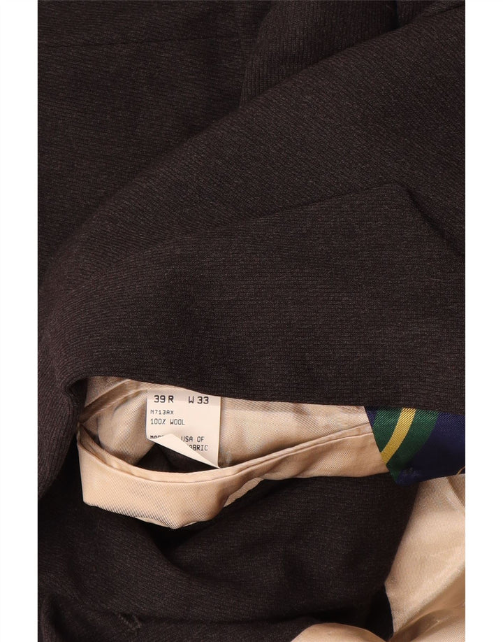 NAUTICA Chaqueta tipo blazer de 3 botones para hombre UK 38 Lana gris medio