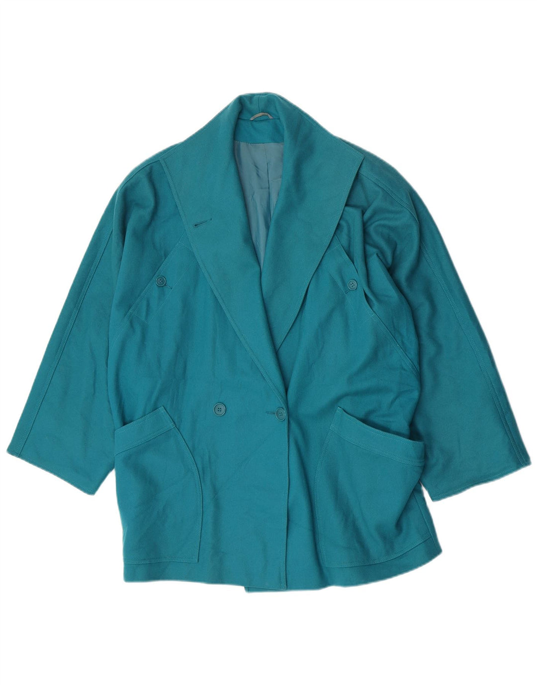 Marella Chaqueta Blazer de 2 Botones para Mujer UK 10 Small Turquoise Classic