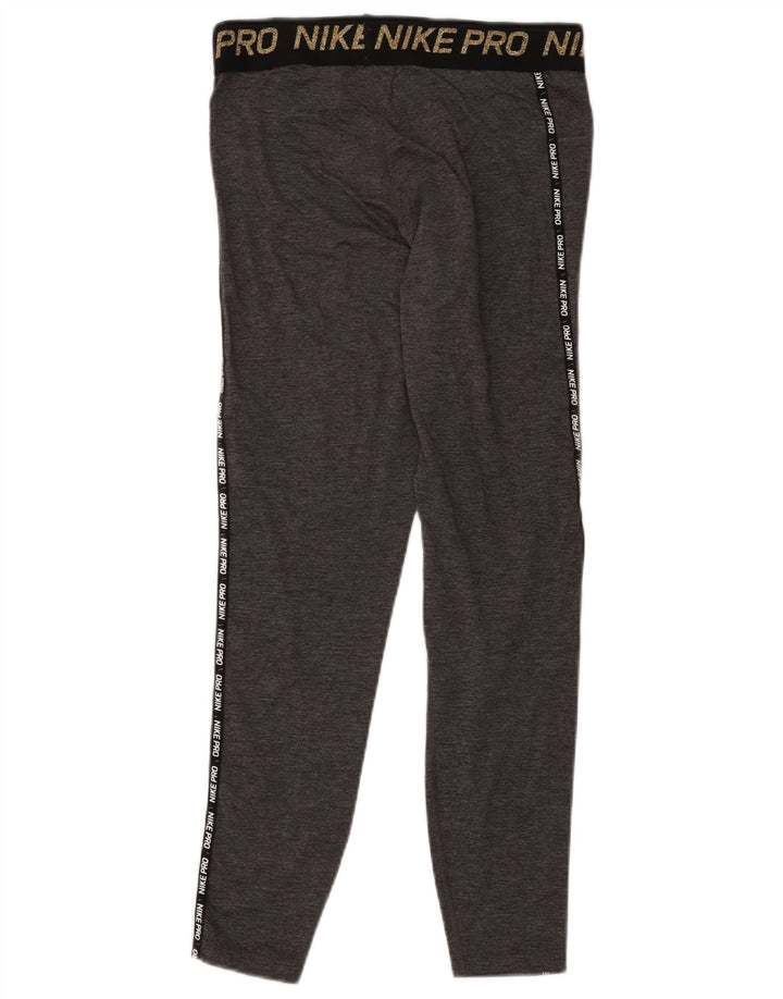 Leggings NIKE Dri Fit Graphic para mujer, talla 40, color gris medio