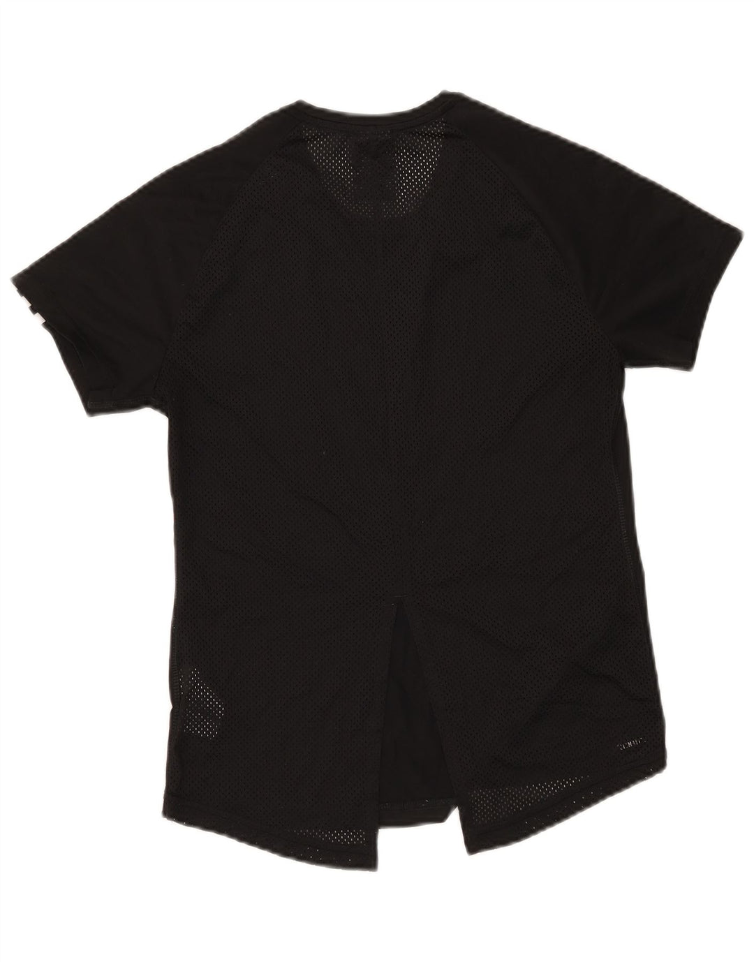 ADIDAS Mujer Climalite Camiseta Top UK 8/10 Pequeño Negro Poliéster
