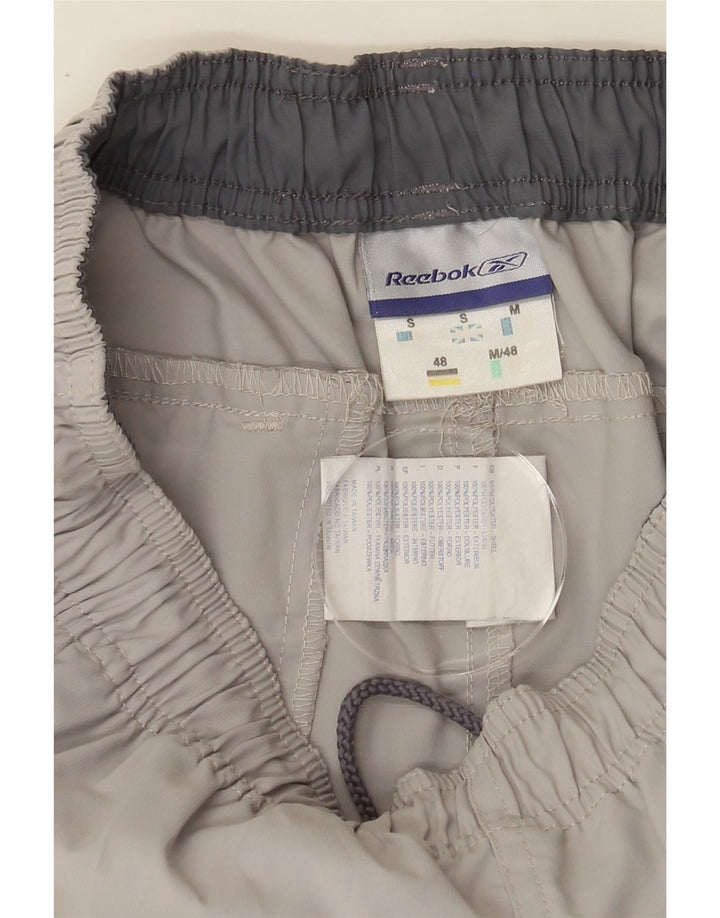 REEBOK Mens Capri Tracksuit Trousers Small Grey Polyester Vintage Reebok and Second-Hand Reebok from Messina Hembry 