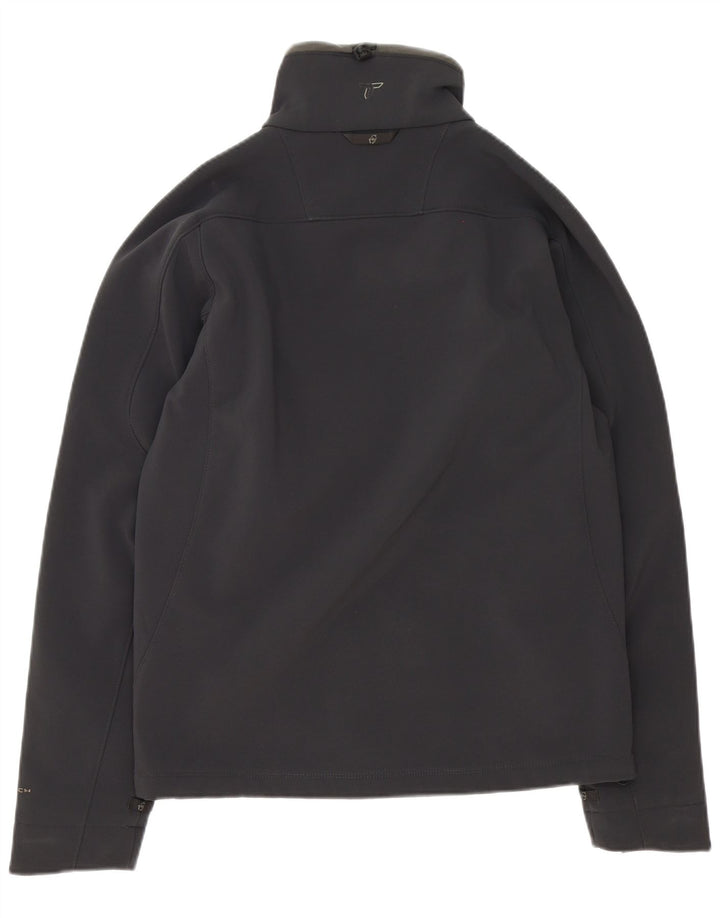 Columbia Chaqueta cortavientos de titanio para hombre UK 38 Mediano Negro Poliéster