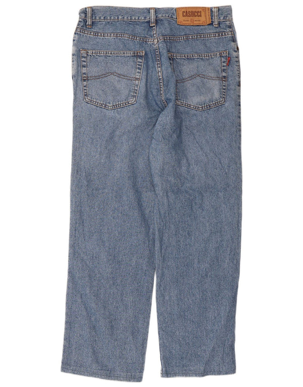 Vaqueros rectos para hombre Casucci W32 L28 Algodón azul