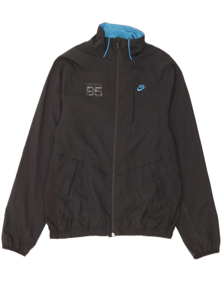 Nike Mens Chándal Top Chaqueta Pequeña Poliéster Negro