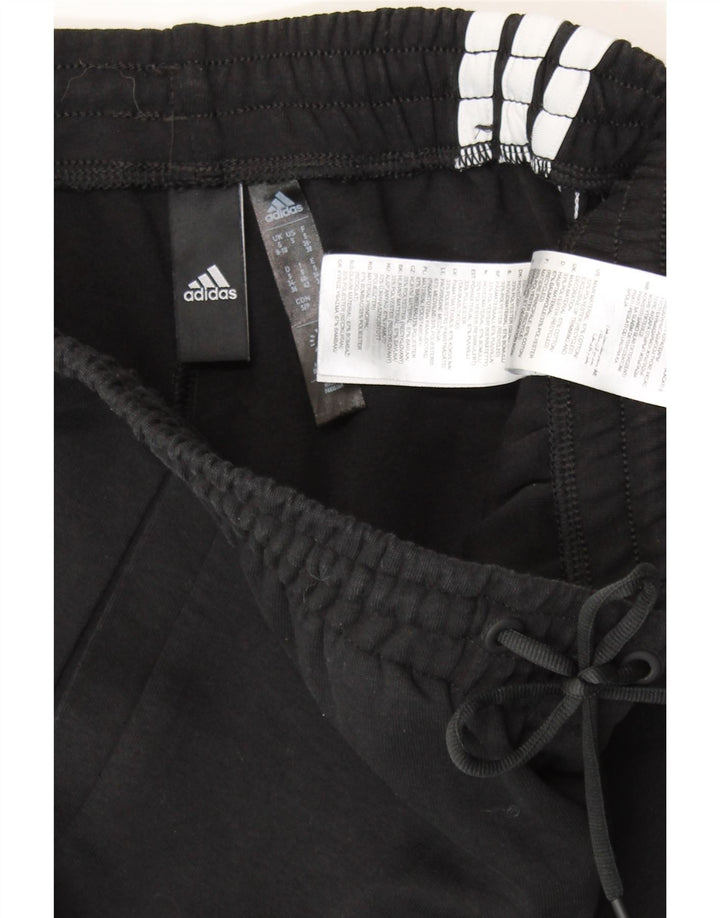 ADIDAS Pantalones de chándal para mujer Joggers UK 8/10 Small Black Cotton
