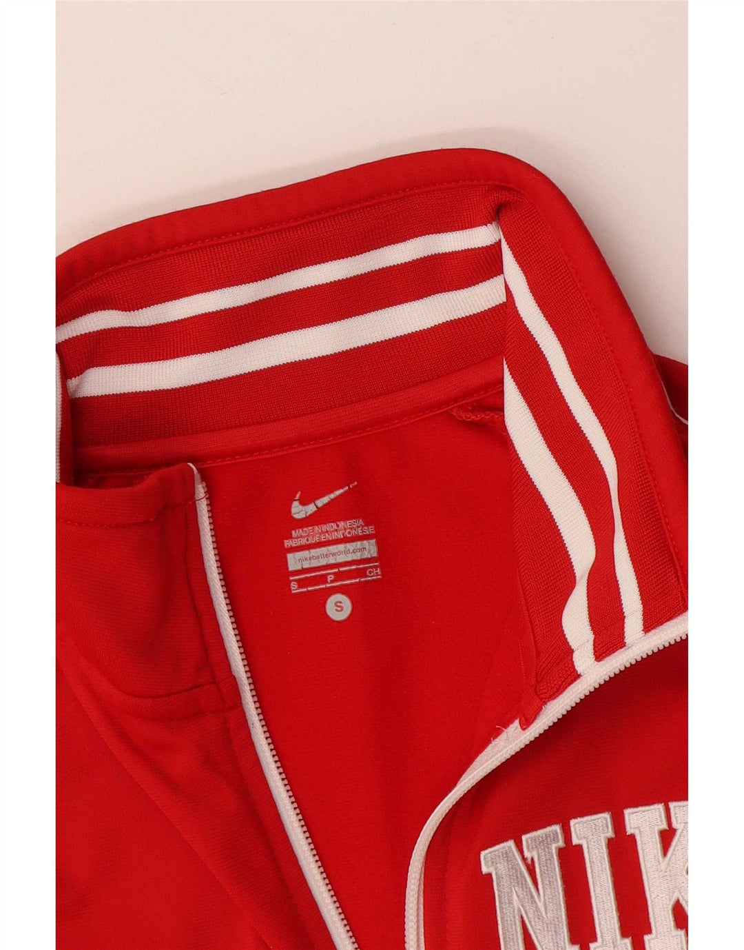 Nike - Chaqueta de chándal para mujer (talla 40), color rojo