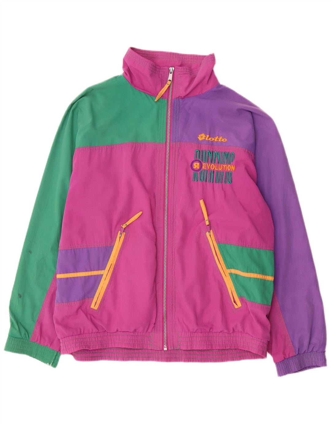 Lotto Chaqueta Top de Chándal para Mujer ES 40 XL Multicolor Colorblock