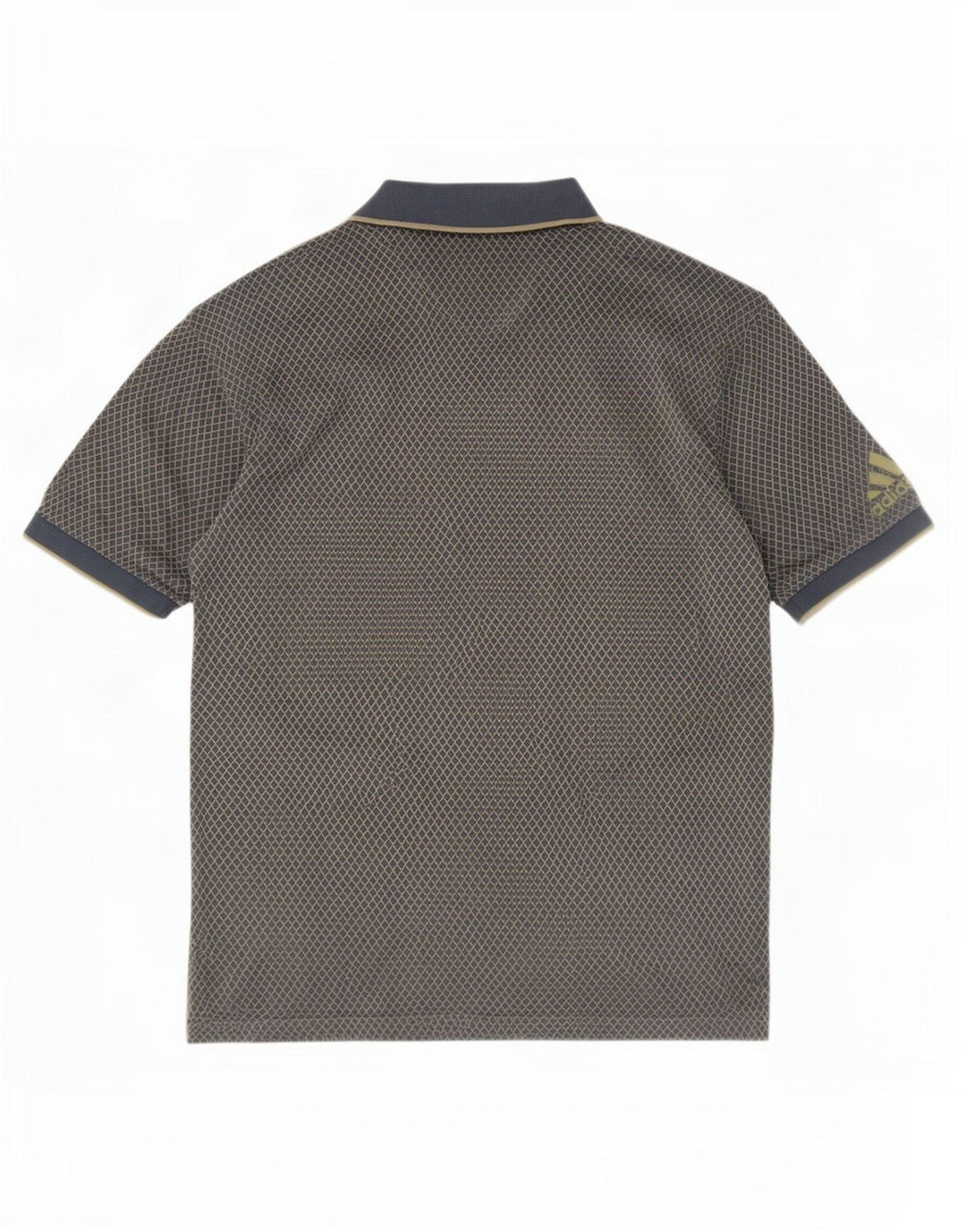 Adidas Polo para hombre grande gris Argyle/Diamond algodón