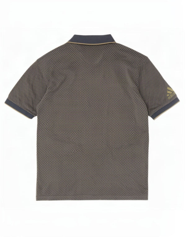 Adidas Polo para hombre grande gris Argyle/Diamond algodón
