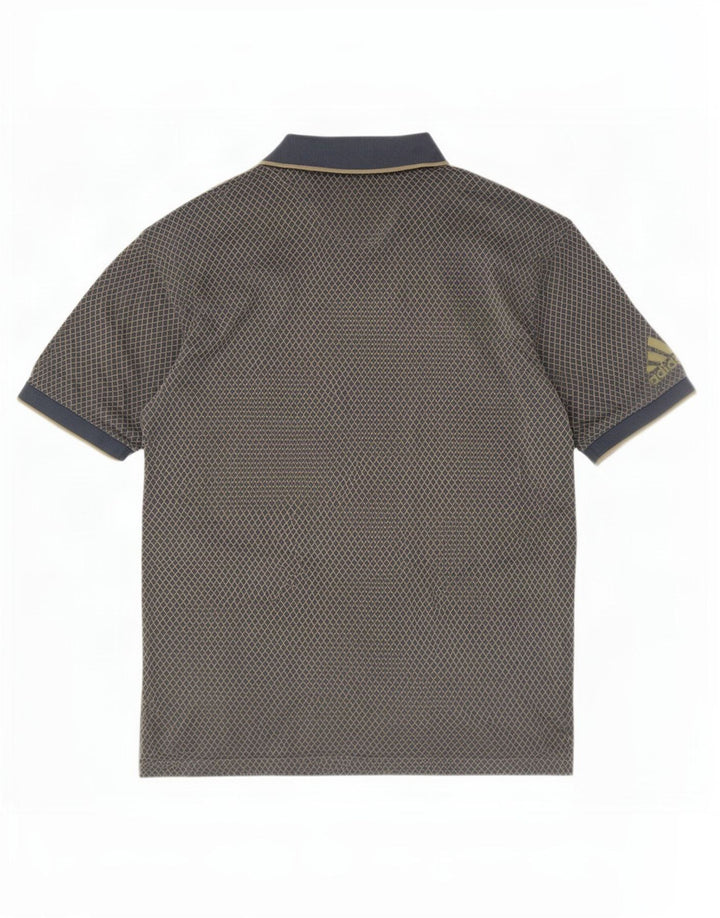 Adidas Polo para hombre grande gris Argyle/Diamond algodón