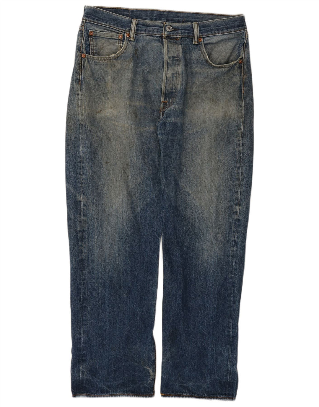 Levi's Hombre 501 Vaqueros Rectos W36 L29 Algodón Azul
