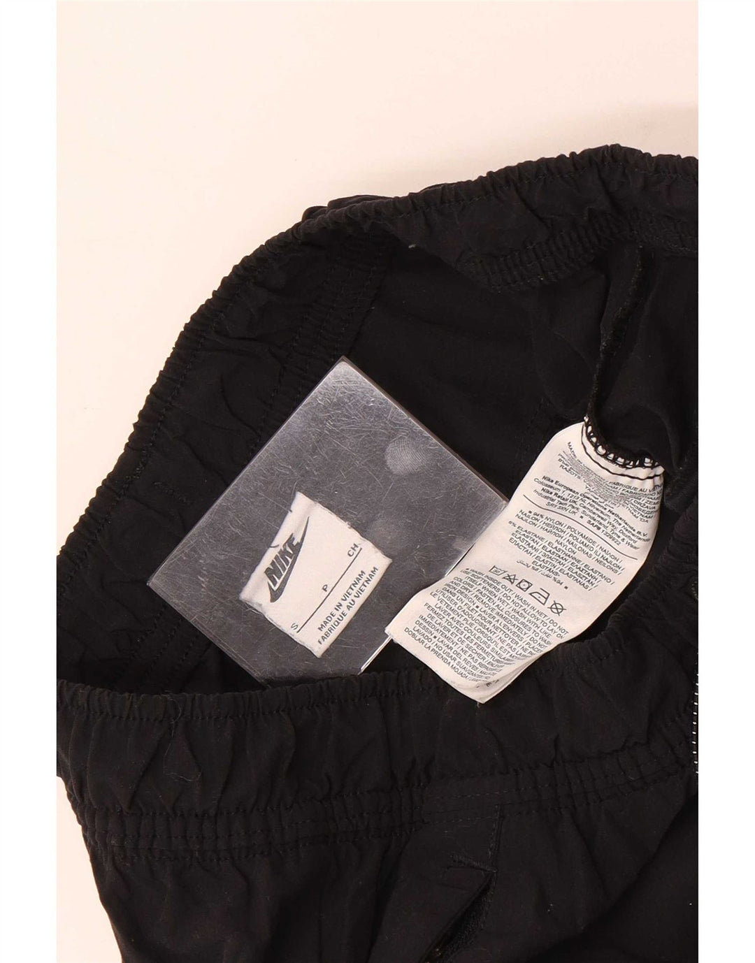 Nike Pantalones Cargo De Chándal Para Hombre Pequeños De Nailon Negro