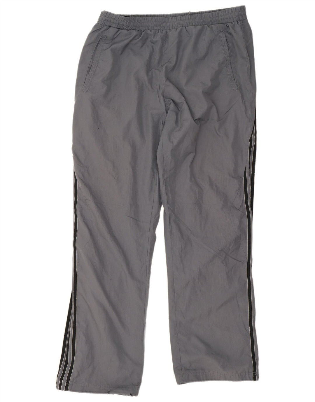 Adidas Hombre Climalite Pantalones De Chándal Grande Gris Colorblock Poliéster