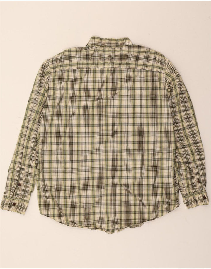 DOCKERS Mens Shirt XL Green Check Cotton Vintage Dockers and Second-Hand Dockers from Messina Hembry 