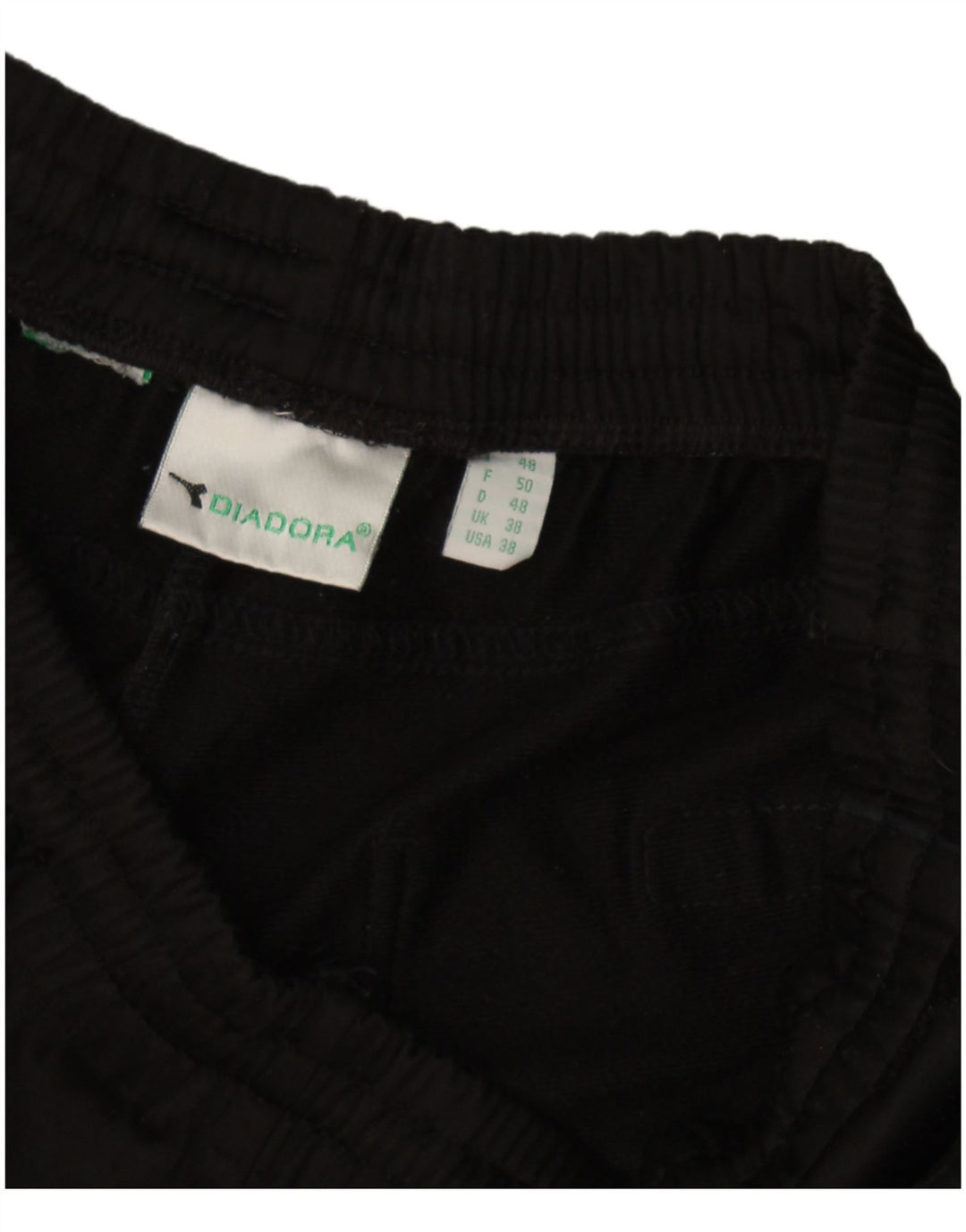 Diadora Pantalones de chándal para hombre ES 38 Medium Negro