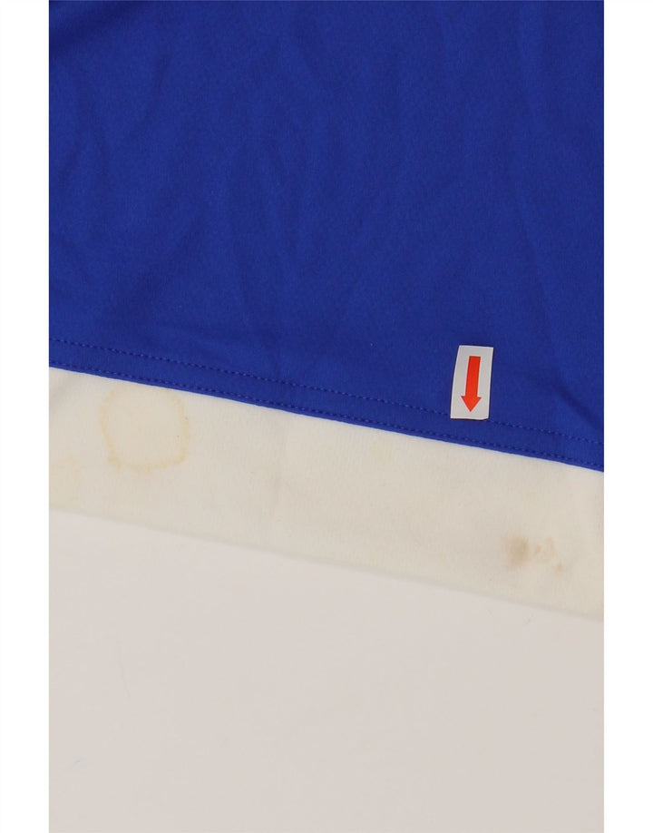 ADIDAS Camiseta Climalite para hombre Top Azul medio Colorblock Poliéster