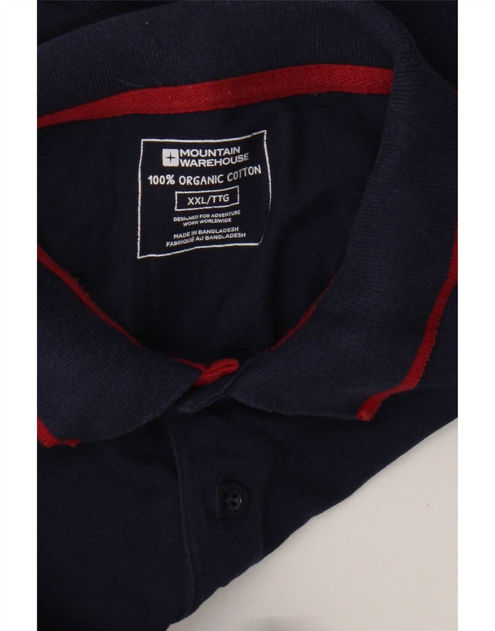 Polo para hombre Mountain Warehouse 2XL Algodón azul marino
