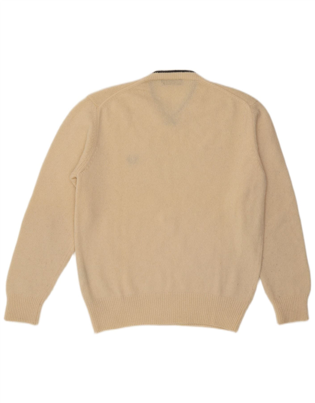 Fred Perry Jersey Con Cuello En V Para Hombre De Lana Beige Grande