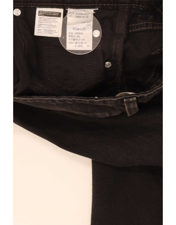 Levi's Vaqueros De Pierna Ancha Para Mujer W24 L32 Negro