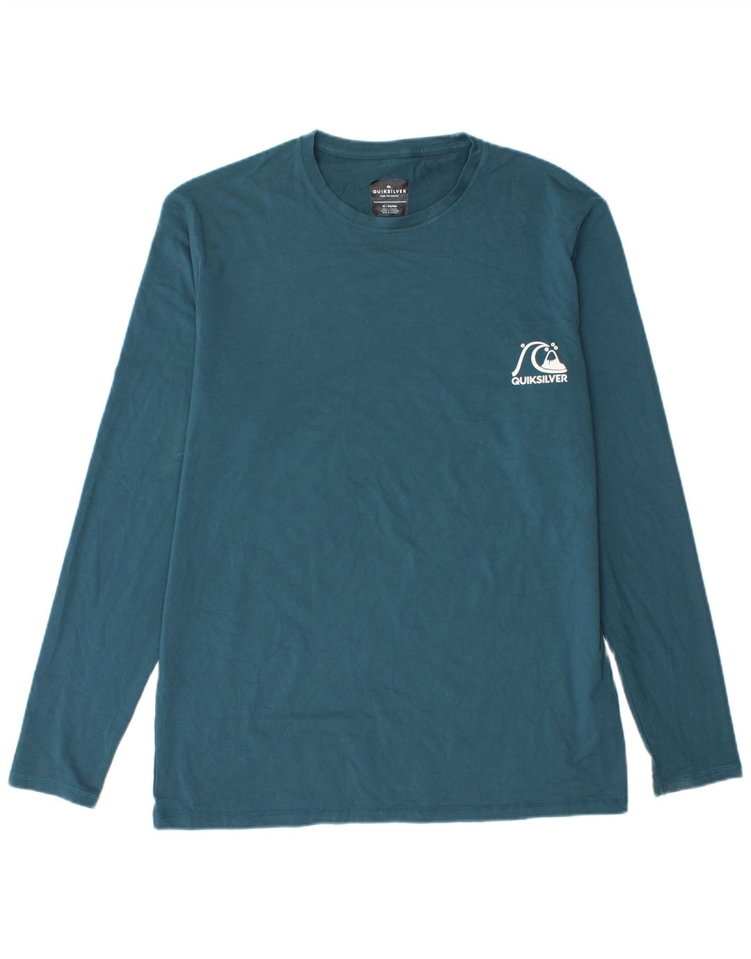 Camiseta Quiksilver Hombre Manga Larga Poliéster Azul Medio