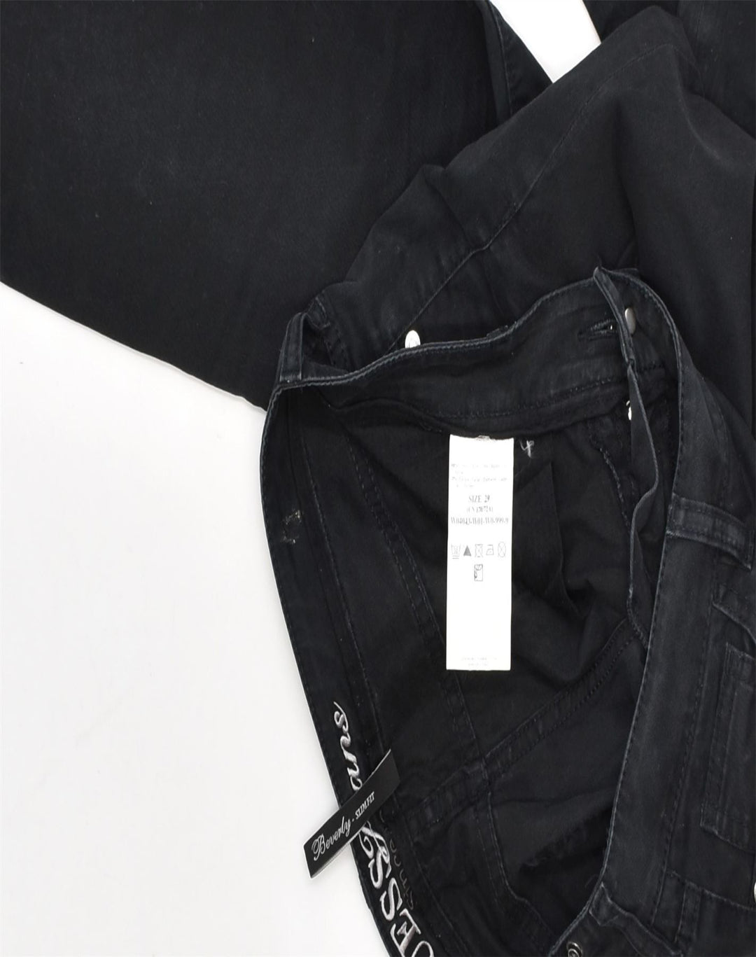 GUESS Womens Straight Jeans W32 L28 Black Cotton | Vintage | Thrift | Second-Hand | Used Clothing | Messina Hembry 