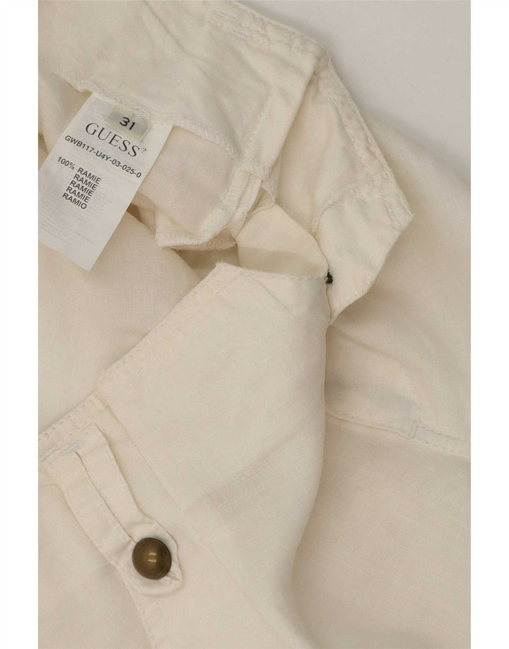 Guess Shorts Casuales Mujer W31 Medium White Ramie