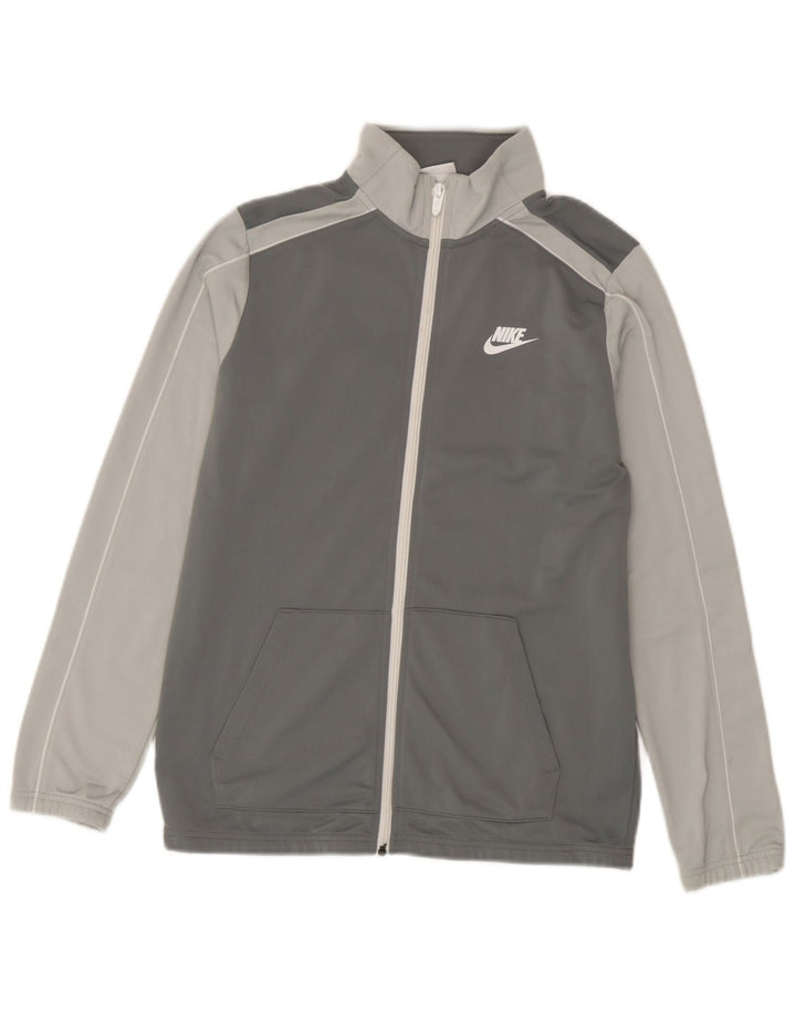 Nike Chaqueta de chándal para niño 13-14 años XL Gris Poliéster