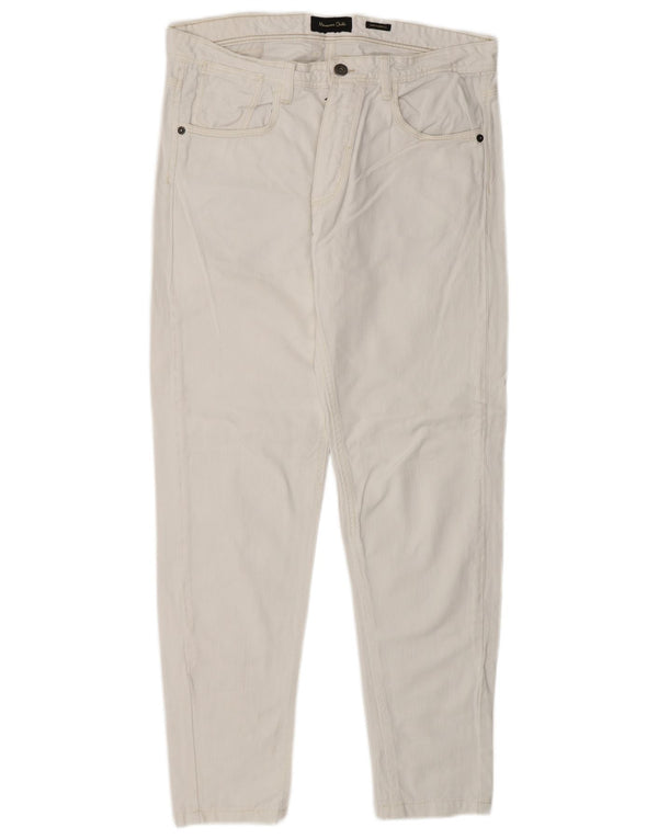 Massimo Dutti Vaqueros Slim Hombre EU 40 Medium W31 L29 Blanco