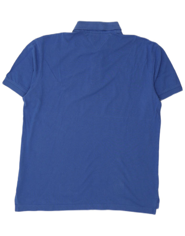 TOMMY HILFIGER Polo para hombre 2XL Algodón azul