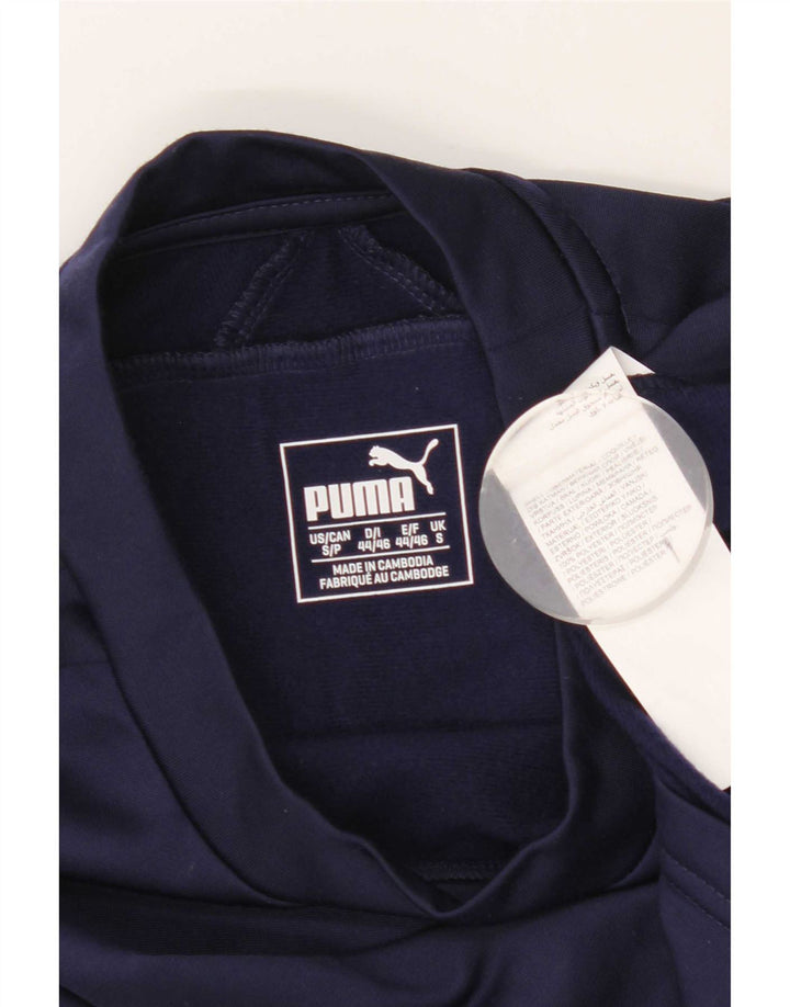 Puma Hombre Top Manga Larga Pequeño Poliéster Azul Marino